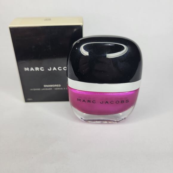 Marc Jacobs Enamored Lacquer Nail Colour "Oui!" 118 Pink Nail Polish Chrome Holo - Picture 2 of 7